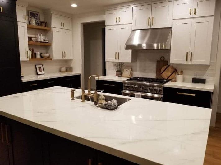 Full kitchen remodel with custom layout